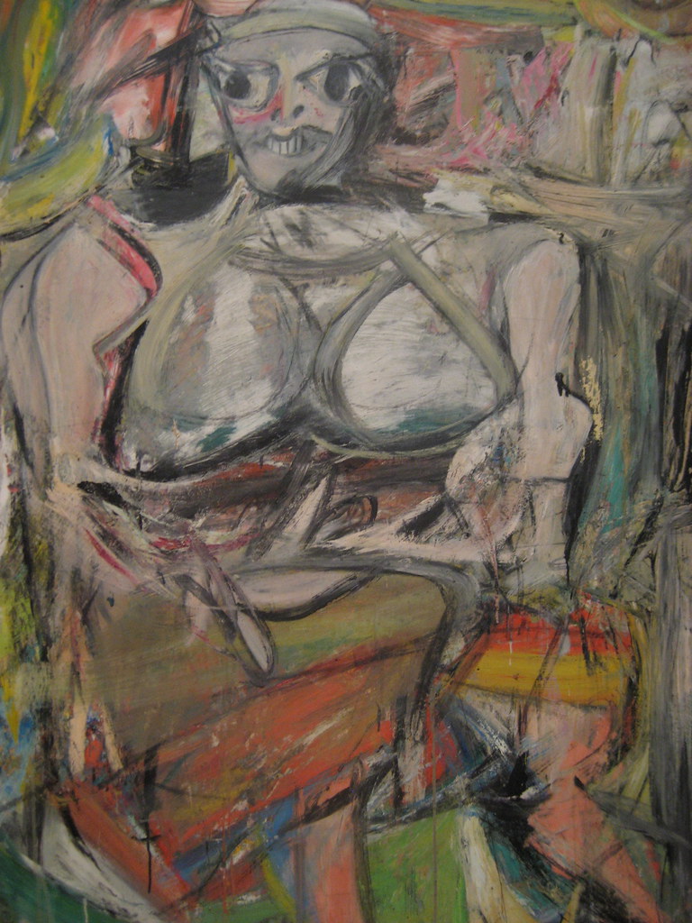 Willem de Kooning, Woman I, 1950-1952. Oil on canvas, 75-7/8” x 58”. The Museum of Modern Art. Photo by missvancamp is licensed under CC BY 2.0 .