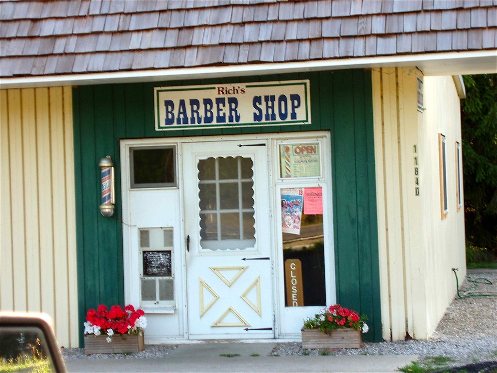 Rich's Barber Shop Empire, Michigan • taken for the The