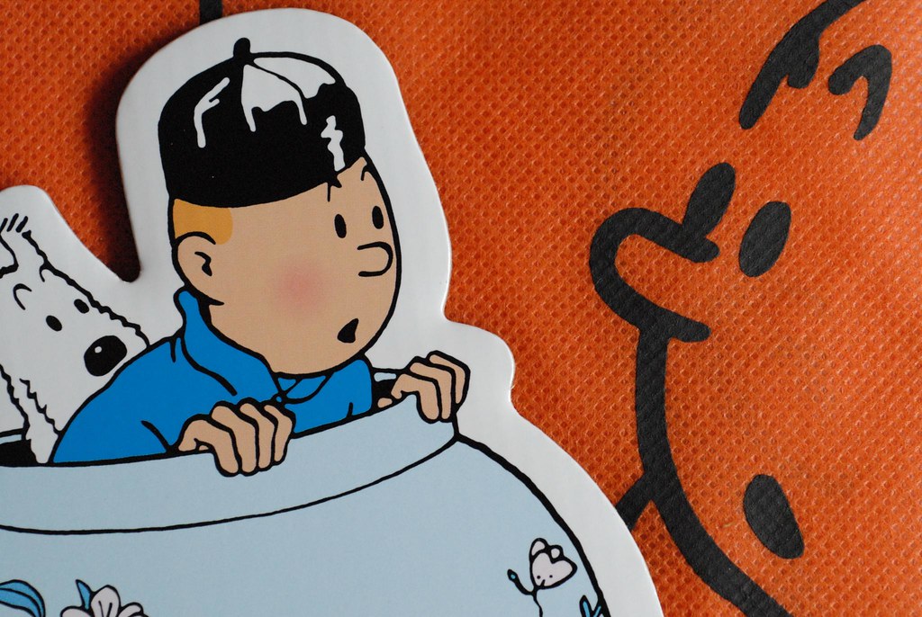 Tintin - Tintin! | Sagoma in cartone di Tintin e Milou dall'… | Flickr