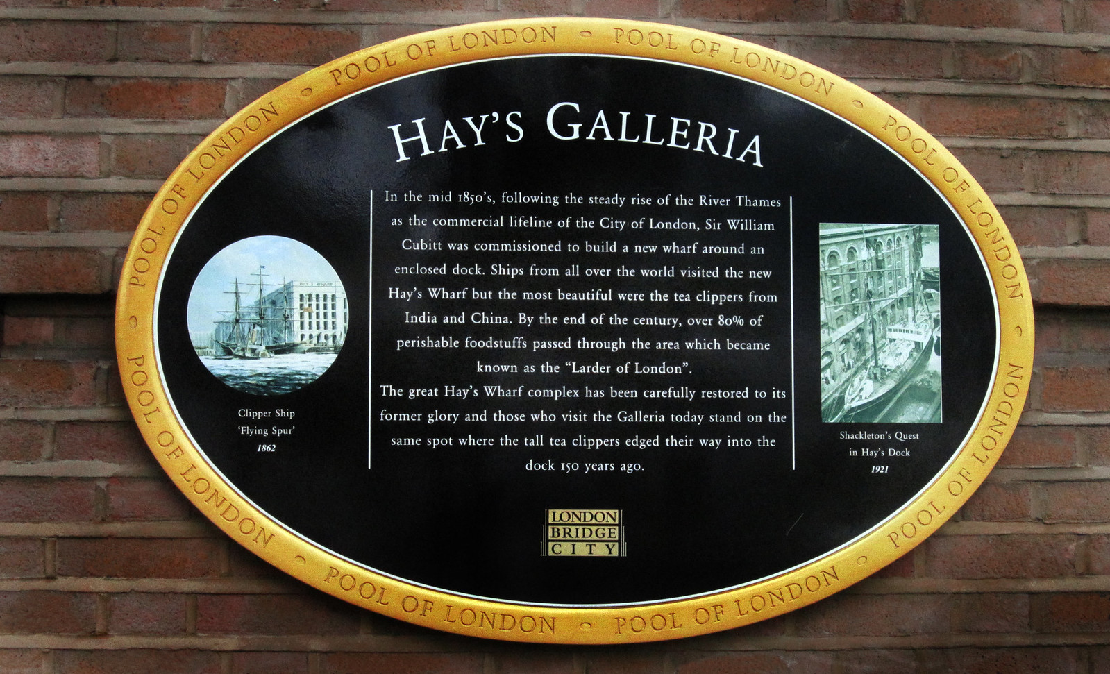 London 212 Hay's Galleria