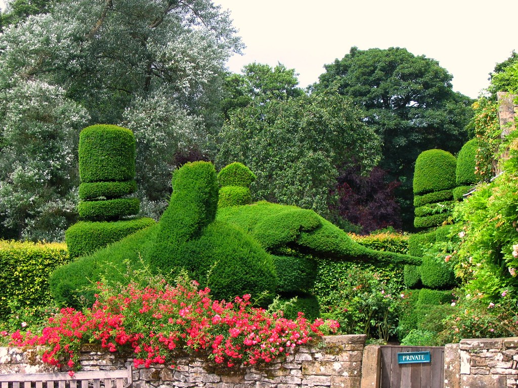 Topiary at Haddon Hall in Derbyshire by UGArdener