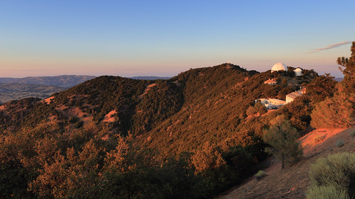 Lick Observatory by fksr, The Lick Observatory at the summit of Mount Hamilton, a couple of minutes before sunset.california s
