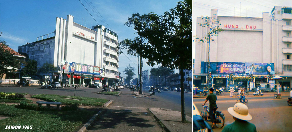 SAIGON 1965 - Tran Hung Dao Street - RẠP CẢI LƯƠNG HƯNG ĐẠO