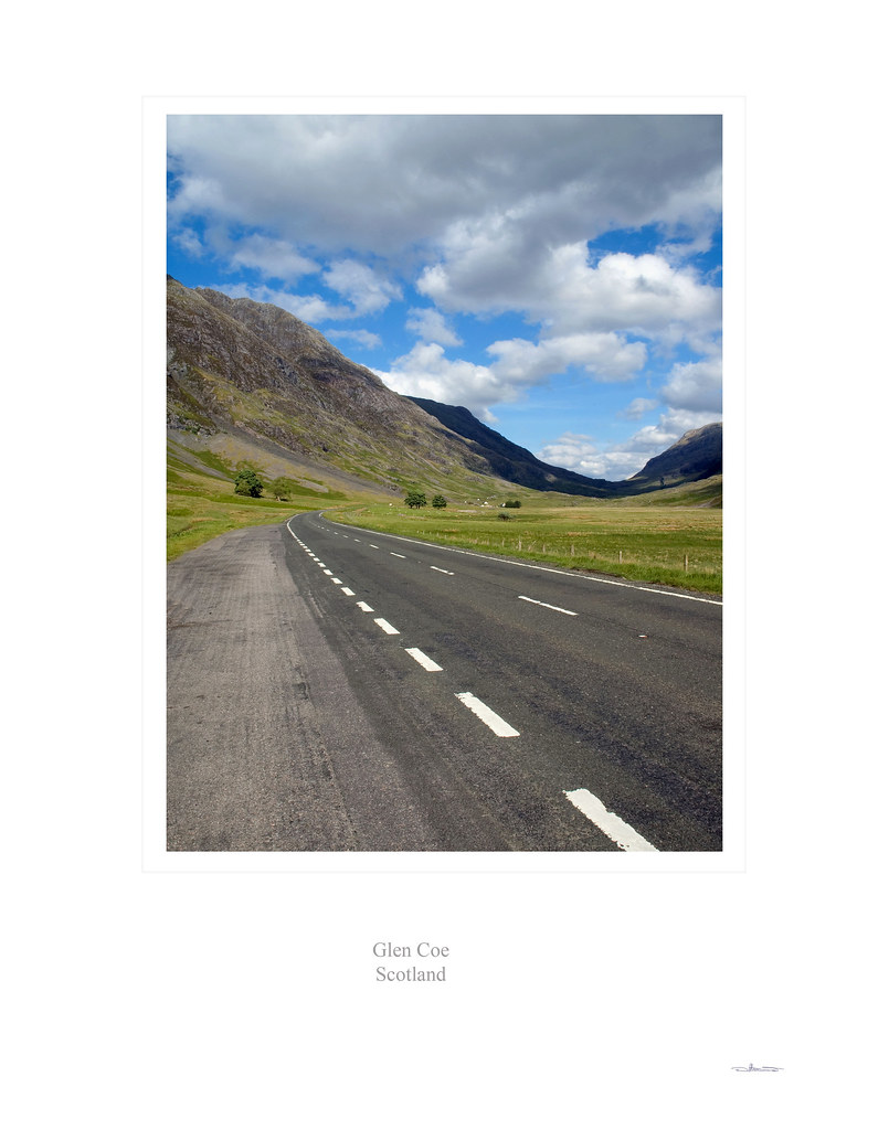 Glen Coe Scotland by road