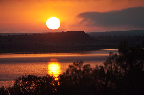 sunset lake newmexico water santarosa