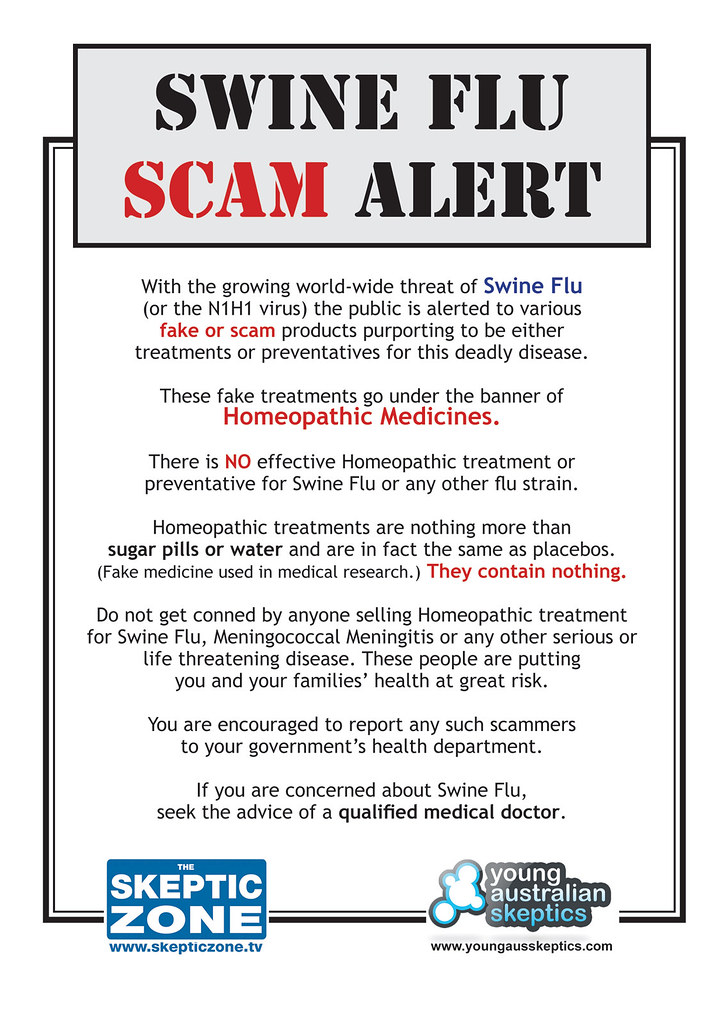 Swine Flu Scam Alert The Skeptic Zone And Young Australian Flickr
