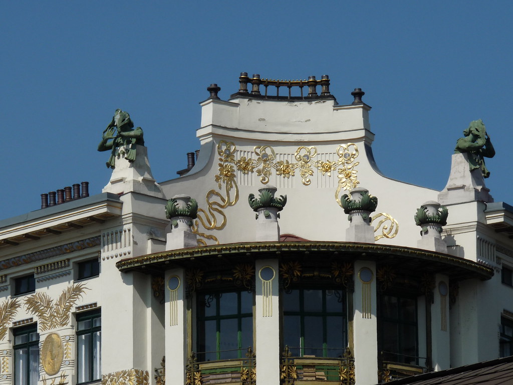 Otto Wagner - apartments on Vienna's linke Wienzeile, along the Naschmarkt.-Vienna