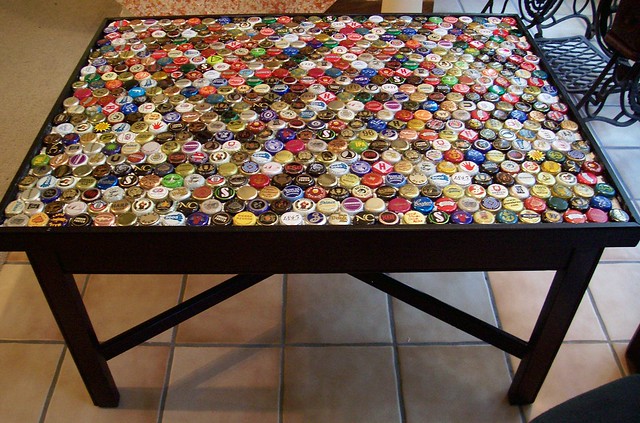 Bottle Cap Coffee Table, Step 4