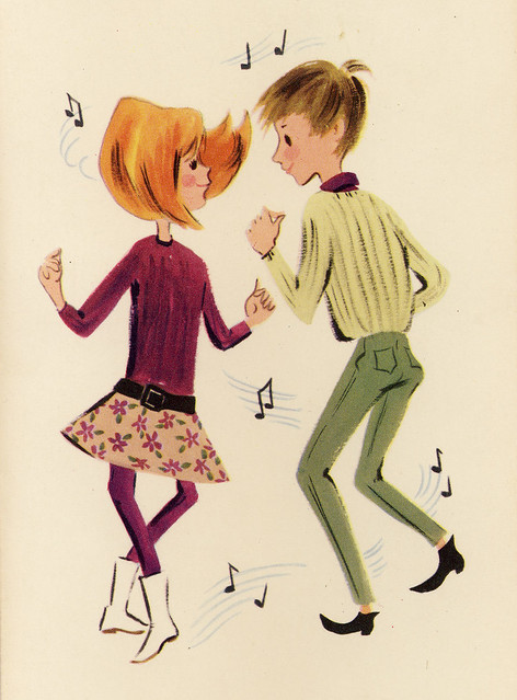 1960s Card - Kids Dancing
