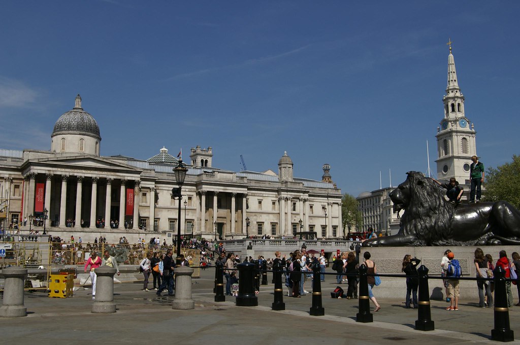 Trafalgar Square and The National Gallery