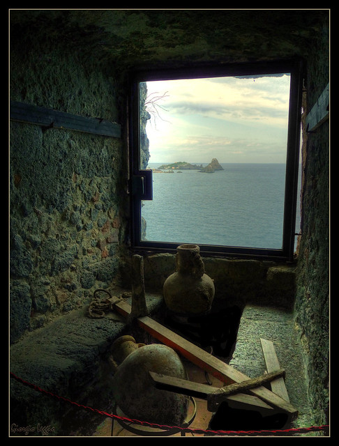 Dreaming From the Window of the Ancient Castle :: Faraglioni Aci Castello