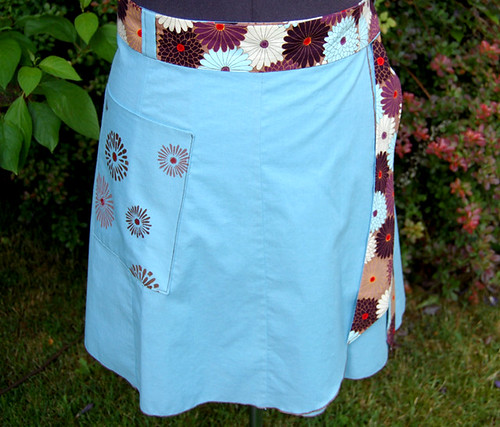 wrap.skirt | wrap skirt with hand painted pocket. Blogged at… | Flickr
