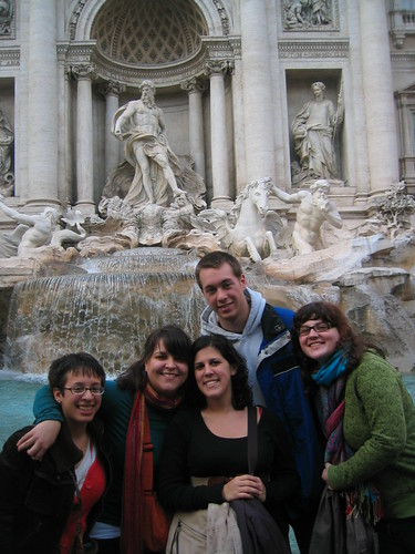 Italy J-term 2008 (Peggy Larcom, Tam Day, Nicole Totaro, Tony Riley, Anna Strong)