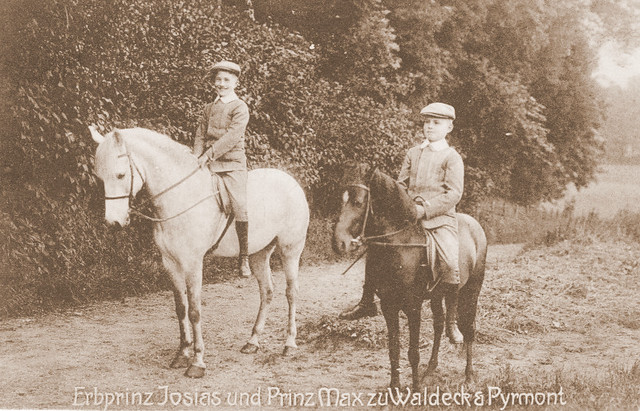 Erbprinz Josias und Prinz Max von Waldeck-Pyrmont
