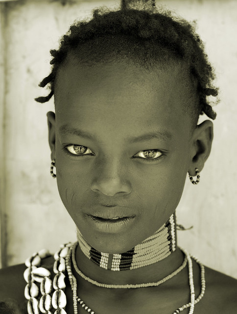 Ethiopia, young man of Banna tribe