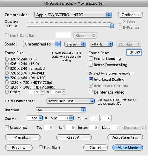 MPEG Streamclip Export to Quicktime Window | by skalicki