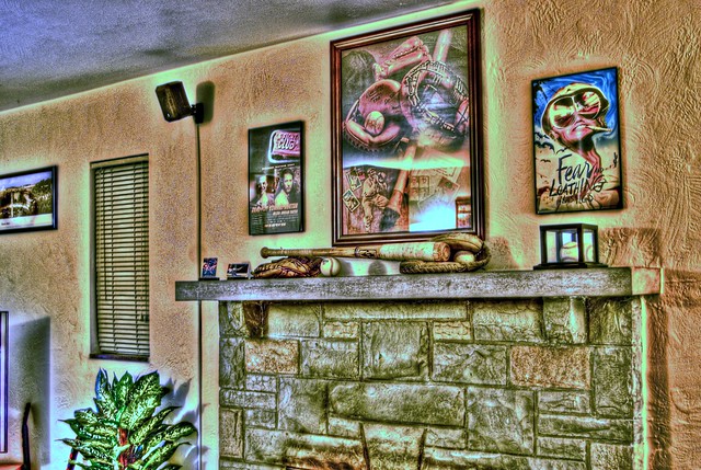 My mantle in HDR