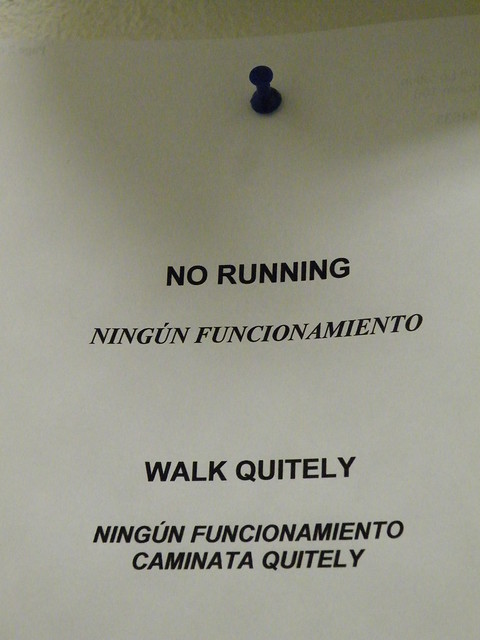 No running