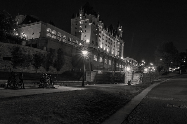 Ottawa Chateau Laurier at night