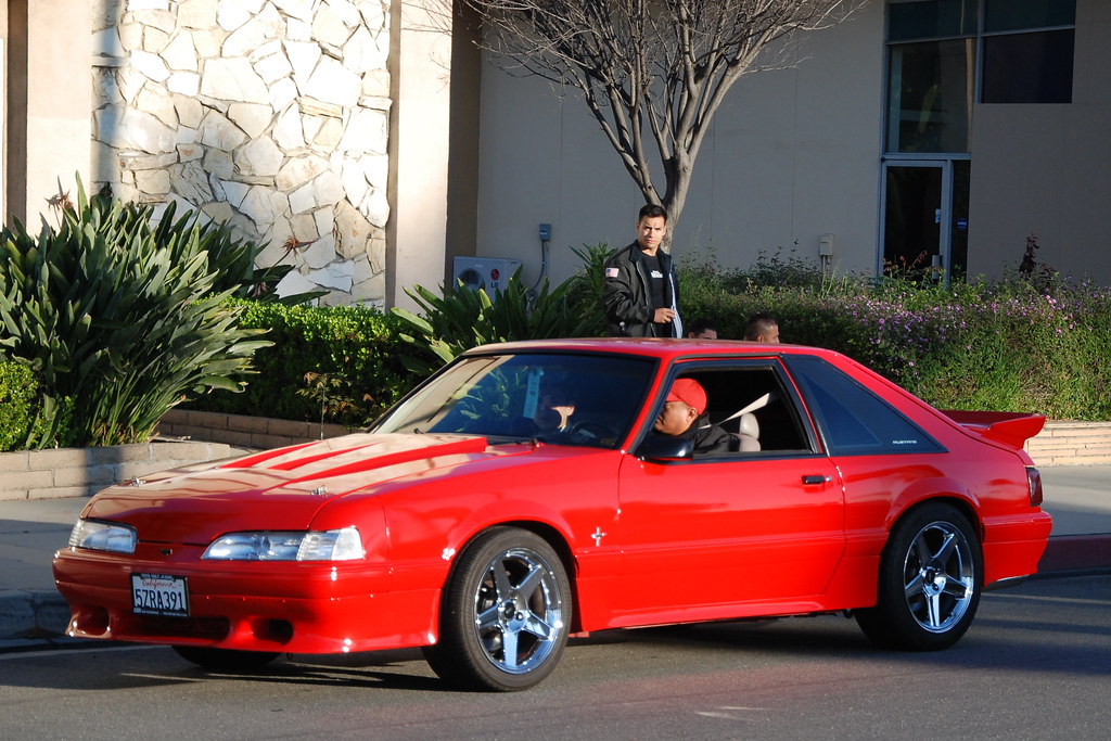 Ford Mustang Gt Foxbody Hatchback With Custom Headlights A