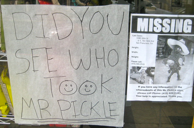 Where's Mr. Pickle?