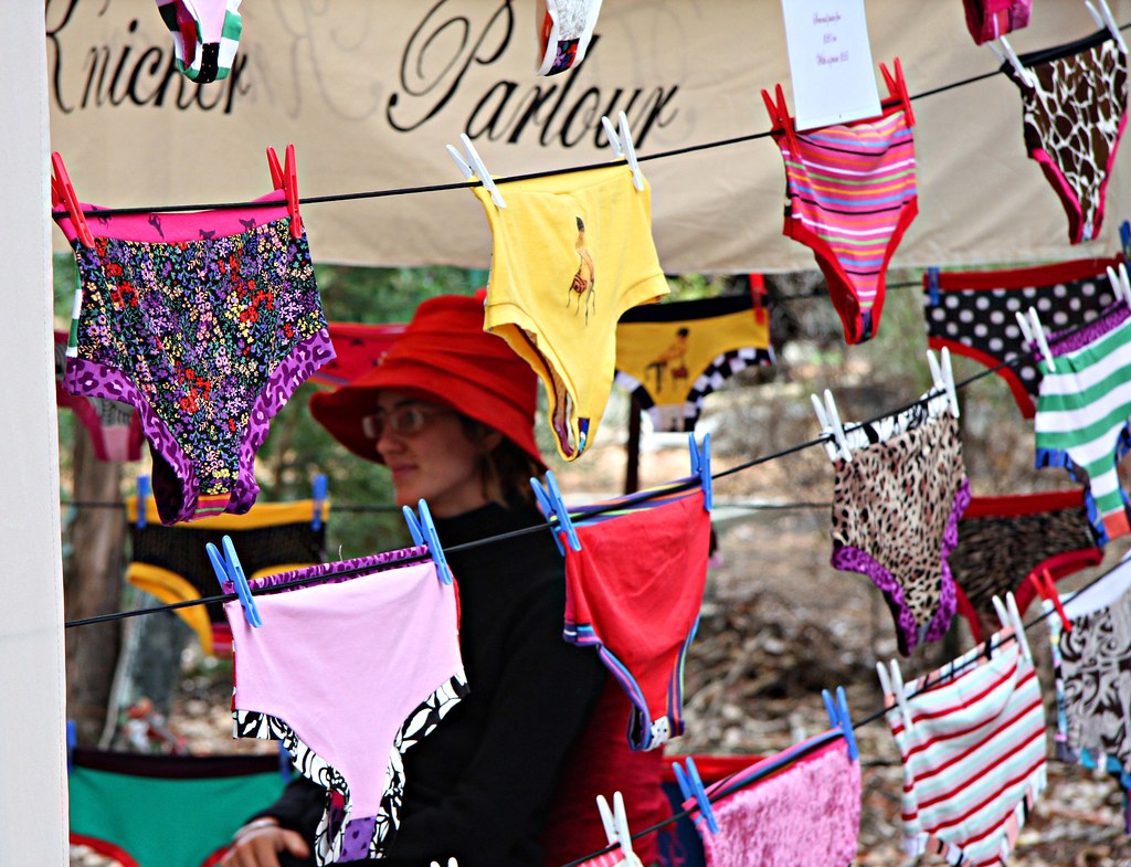 Knickers for sale, Nannup Music Festival 09, Lee