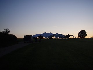 Chaiwallis Tent Sunset - near Bruton, England