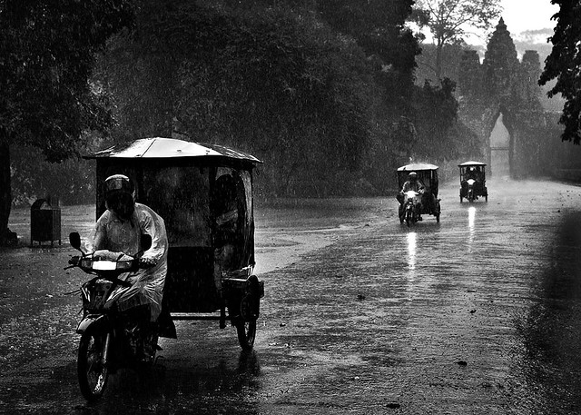Angkor Wat + rain