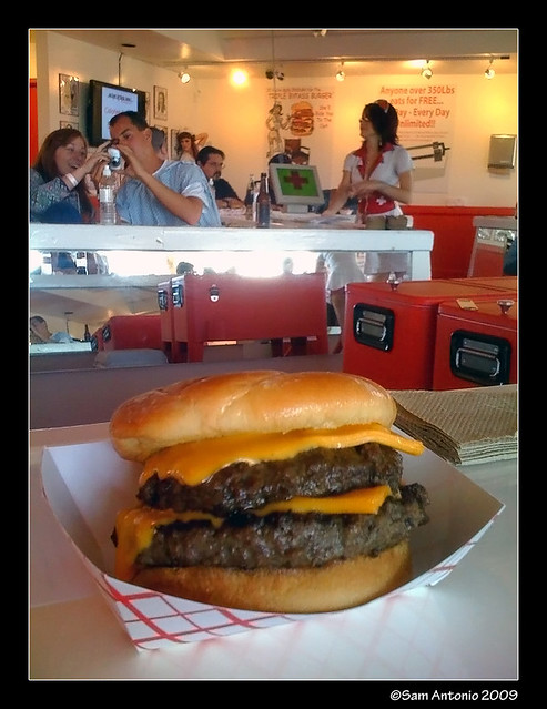 Double Bypass Burger at the Heart Attack Grill