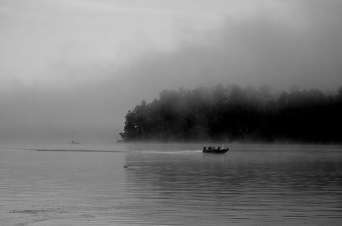 lake fog wisconsin sunrise wi chetek