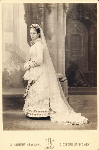 Woman in wedding dress, 1850 | by Powerhouse Museum Collection