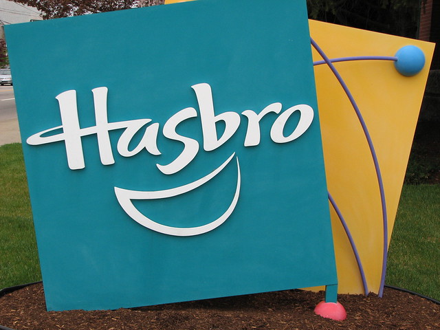 Front sign at Hasbro