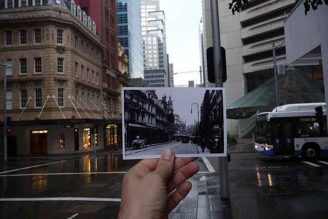 Looking into the past: King Street, Sydney: c.1900/2009