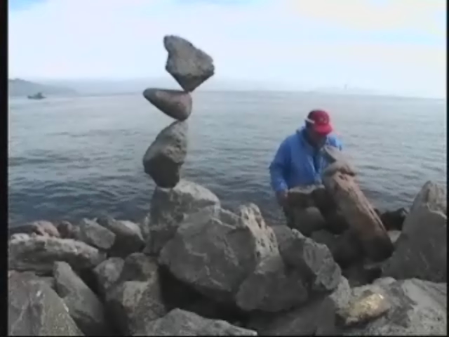 video clip - bill dan balancing rocks - sausalito