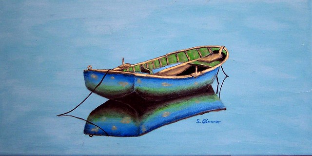 Sandra's Boat painting for Sam
