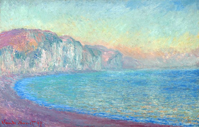 1897 Claude Monet Sunset at Pourville( Magnani Rocca Foundation It)(66 x 101 cm)