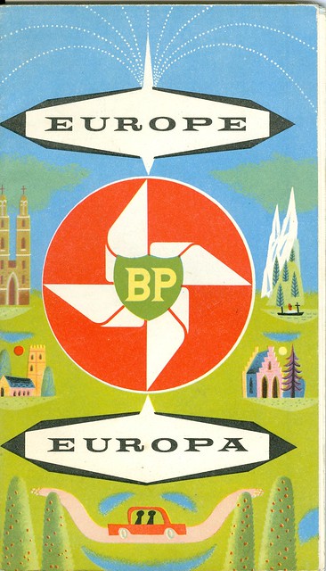 BP Map of Europe circa 1960s