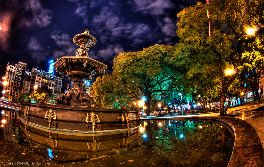 A late night walk to the hotel in Buenos Aires by MDSimages.com