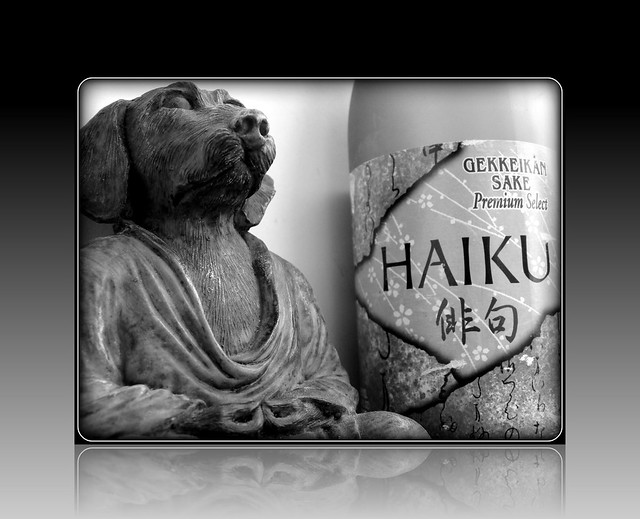 buddhadog's Haiku Sake  -:-  888 (B&W)