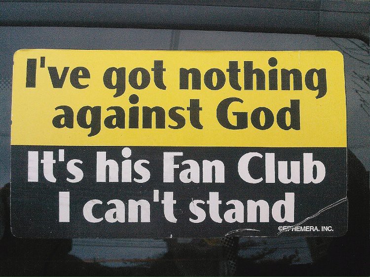 Funny Religious Sticker | I saw this on a car today...made m… | Flickr