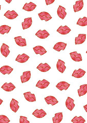 pattern lips A4 lr