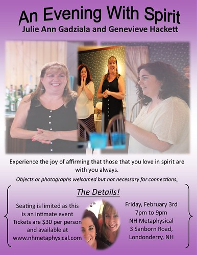Going to be a great night!! Love working with Julie Ann!  #psychic #mediumship #connections #gallery #readings | by genevievehackett