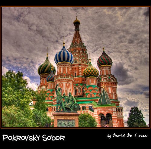St. Basil's Cathedral / Pokrovsky Sobor   &   The Monument to Dmitry Pozharsky and Kuzma Minin