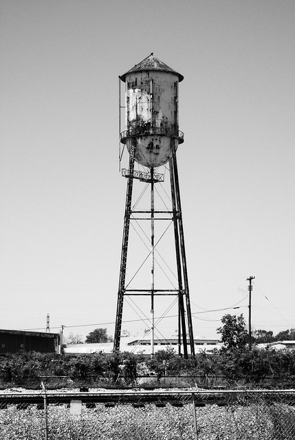 Second Water tower, between Jensen and Elysian, Houston, Texas 0420091252BW