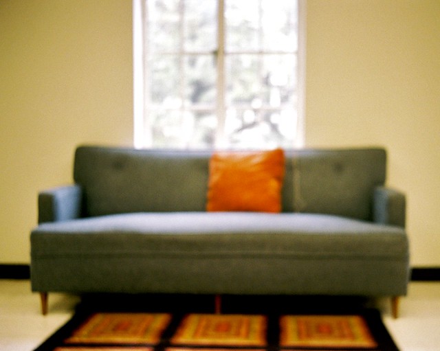 sofa out of focus