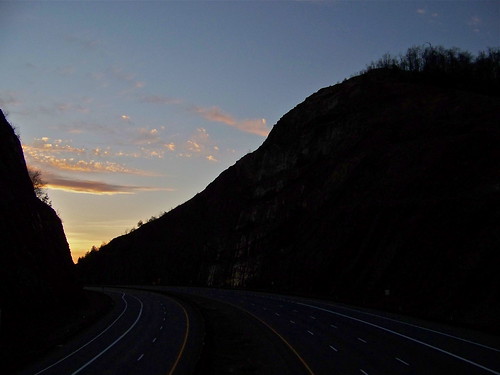 rock roadcut twilight maryland sunset sidelinghill