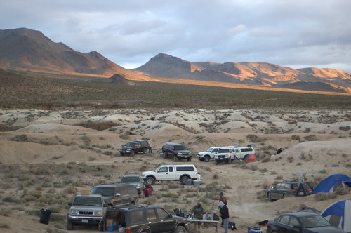 mesquitevalleycampsunrise by iwanttolive, Mesquite Valley campsite, sunrise