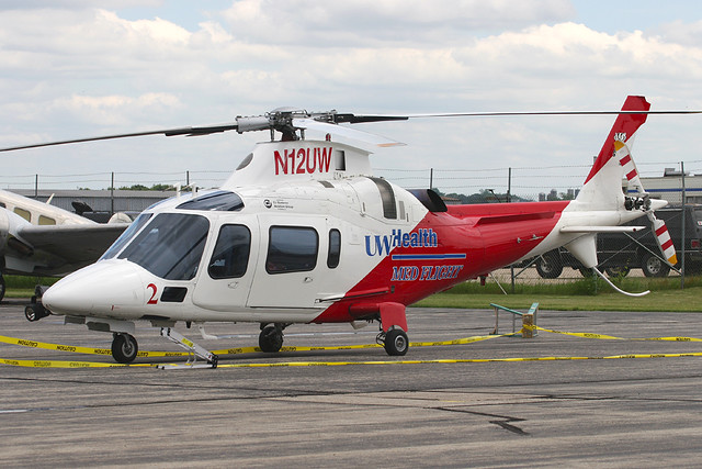 University of Wisconsin Med Flight Agusta A109 Power N12UW
