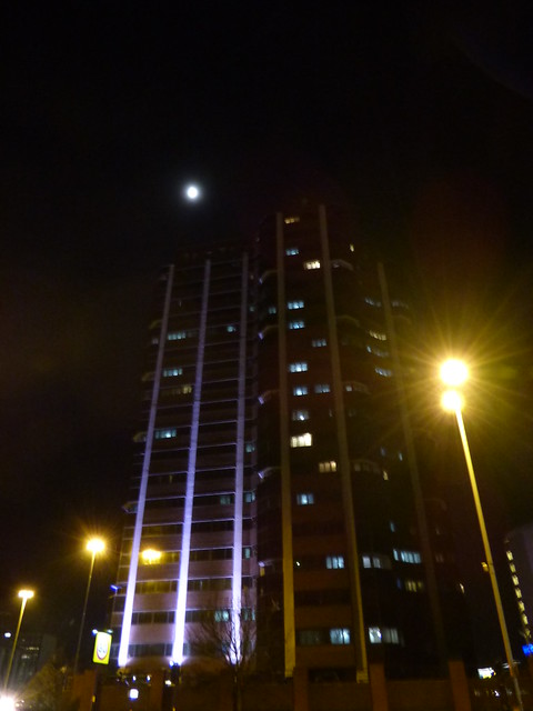 No 1 Hagley Road, Ladywood Middleway, Birmingham at night
