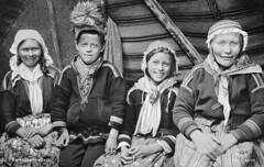 Sami people in Karesuando (Gárasavvon), Lappland, Sweden